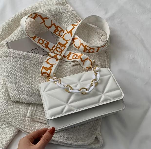Crossbody Bag For Women Fashion Handbags Female Shoulder Bags - White